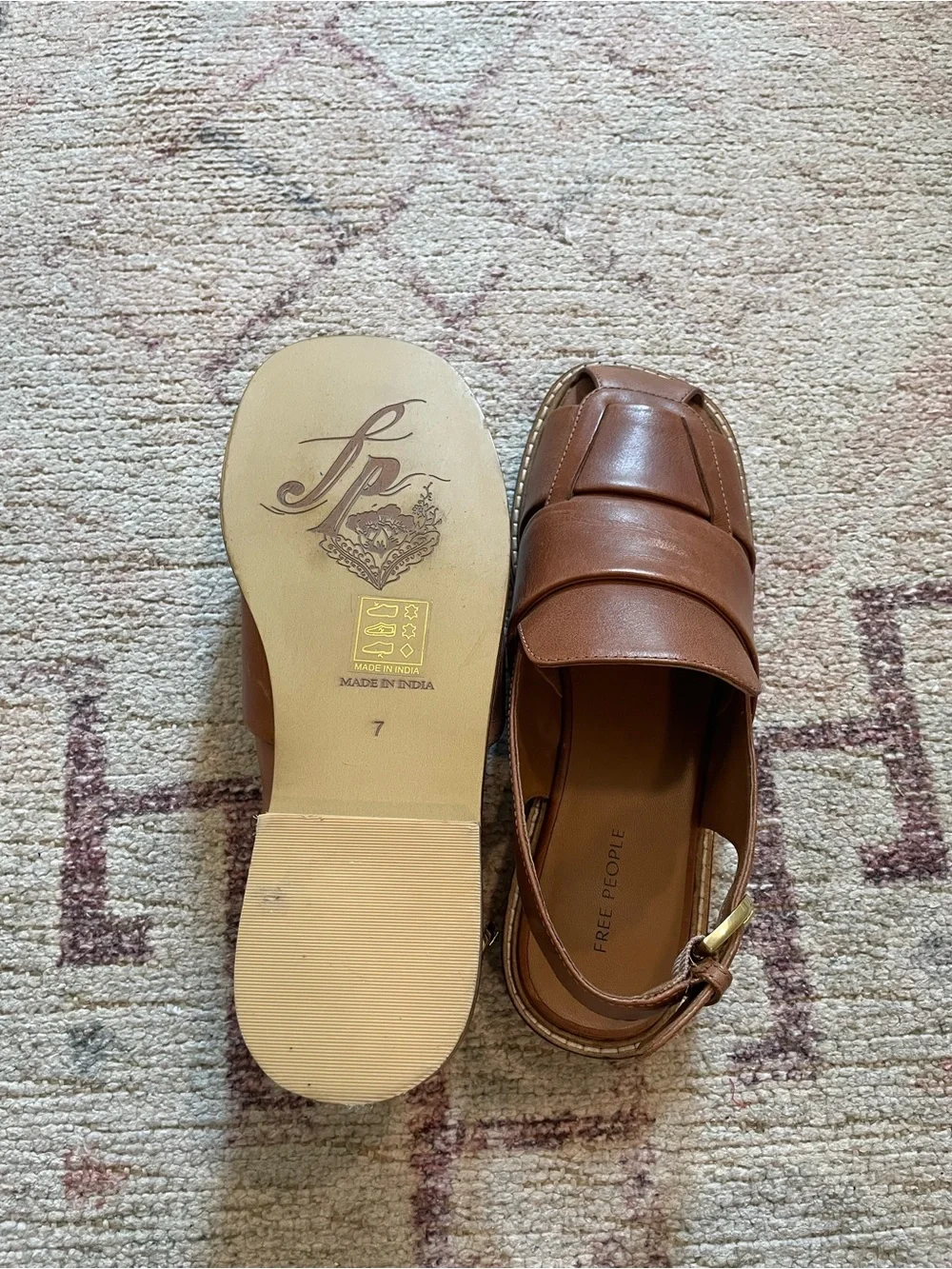 Free People Leather Fisherman Sandals Women’s Size 7